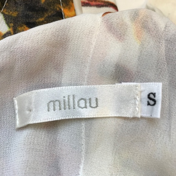 FLORAL YELLOW/ORANGE HUES RACERBACK TANK - Picture 4 of 5